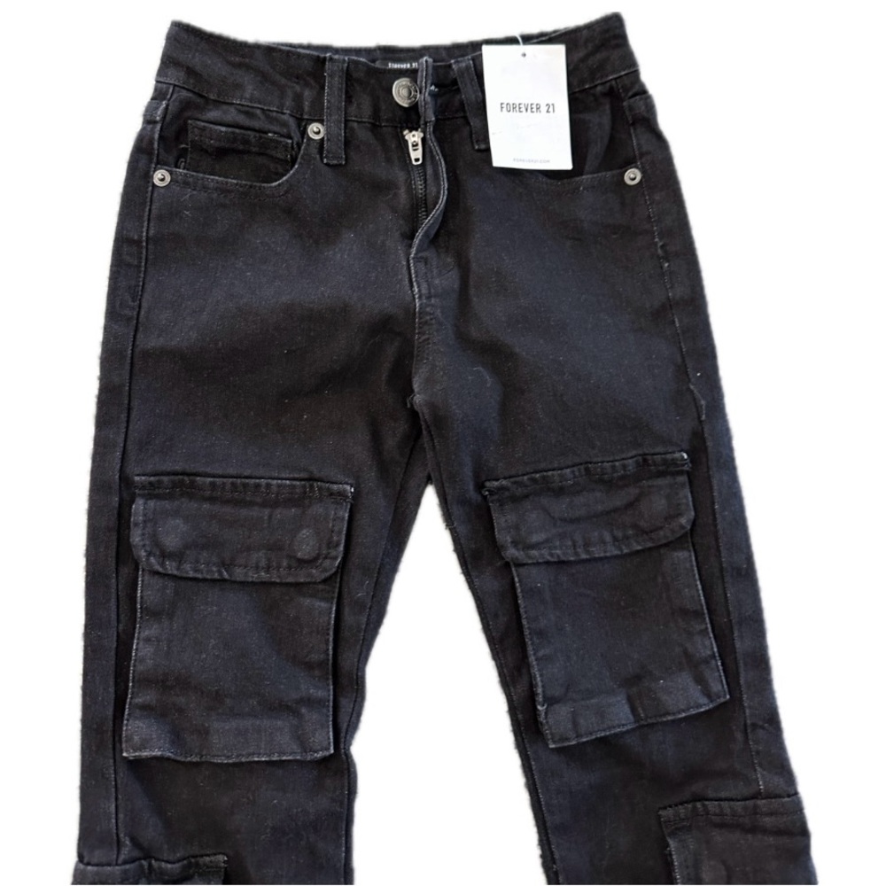 Forever 21 Black Slim Denim Pants